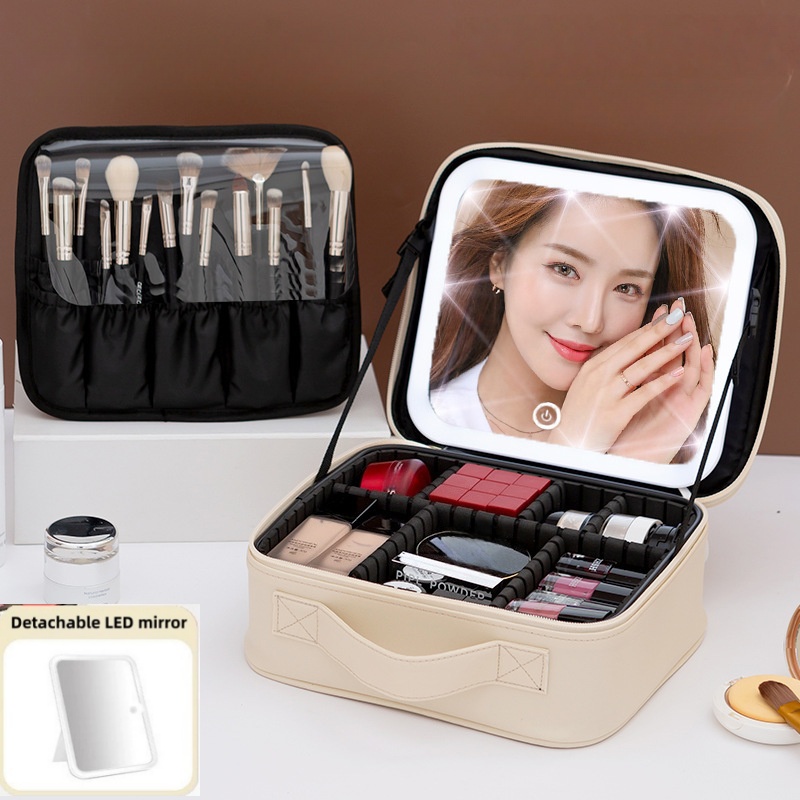 Beauty Makeup Light - Large Capacity Women's Makeup Bag With
