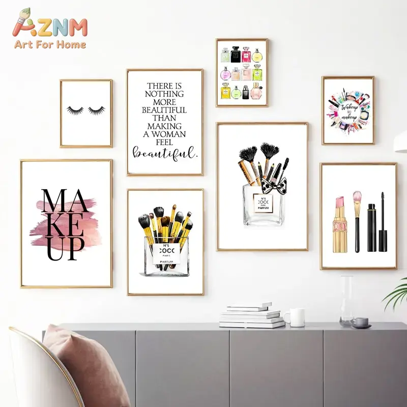 AZNM Pink Fashion Makeup Canva - Makeup Is Beauty Quotes recension och pris
