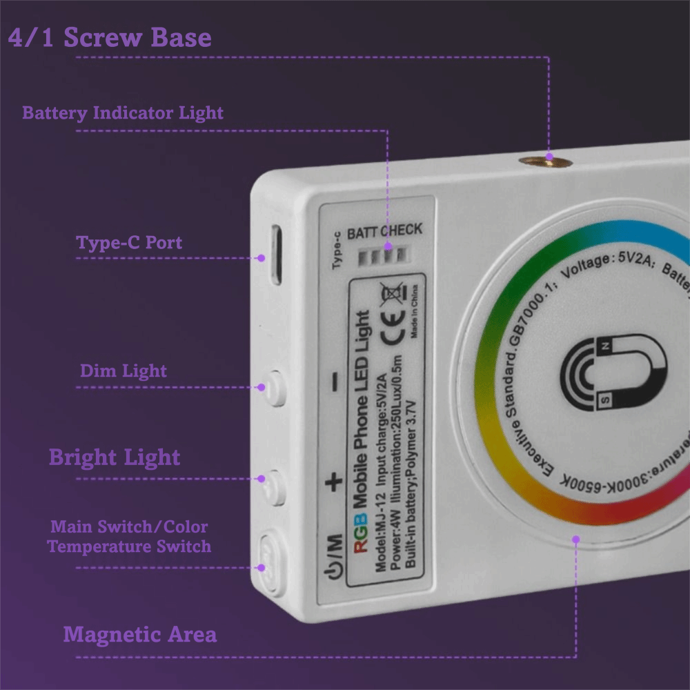 Pocket Size Magnetic LED Fill  - Beauty Makeup Light recension och pris