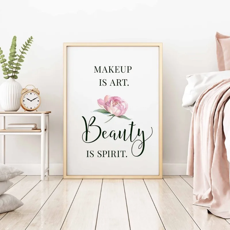 Makeup Quotes Poster Eyelash E - Makeup Is Beauty Quotes recension och pris