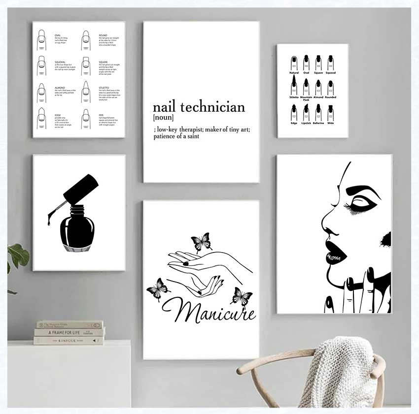 Art Posters and Prints Nail Te - Makeup Is Beauty Quotes recension och pris