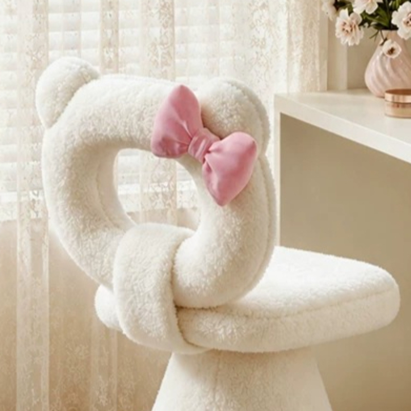 Bow Dressing Vanity Stool Pink - Beauty With Makeup recension och pris