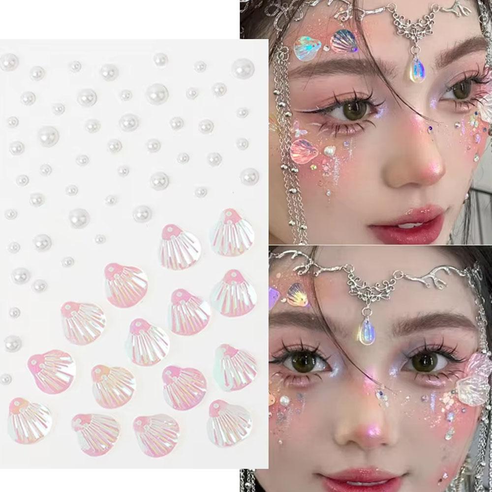 1Sheet Iridescent Shell Mixed  - Beauty Makeup Quotes recension och pris