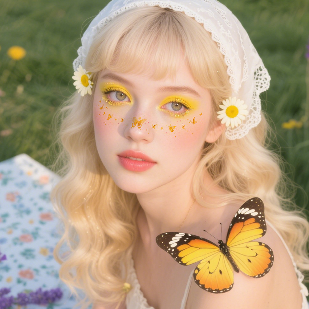6PCS Cute Butterfly Tattoo Sti - Beauty Makeup Quotes recension och pris