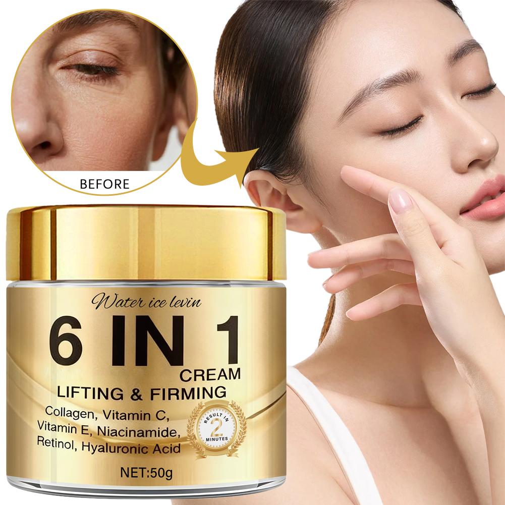 6 IN 1 Collagen Face Cream Lif - Vitamin C Serum Face recension och pris
