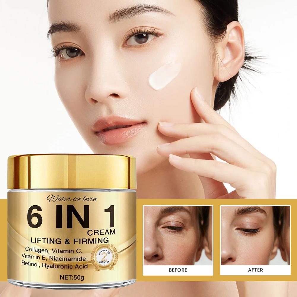 6 IN 1 Collagen Face Cream Lif - Vitamin C Serum Face recension och pris