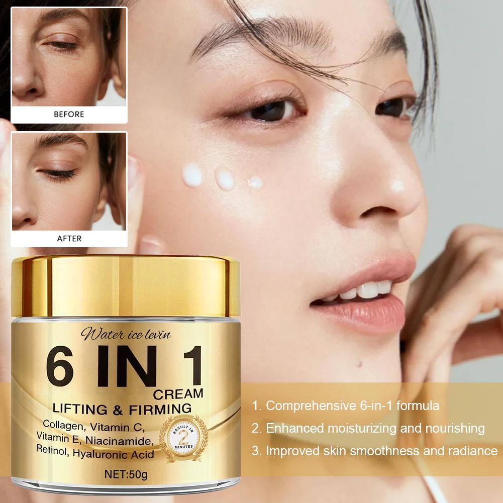 6 IN 1 Collagen Face Cream Lif - Vitamin C Serum Face recension och pris