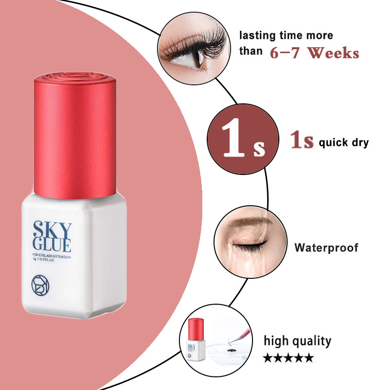 5 Bottles Sky Glue S Plus 1s F - Makeup Plus Beauty recension och pris