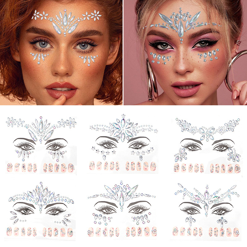 EDM Face Stickers, Nail Sticke - Beauty Makeup Quotes recension och pris