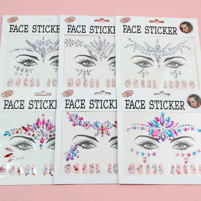 EDM Face Stickers, Nail Sticke - Beauty Makeup Quotes recension och pris
