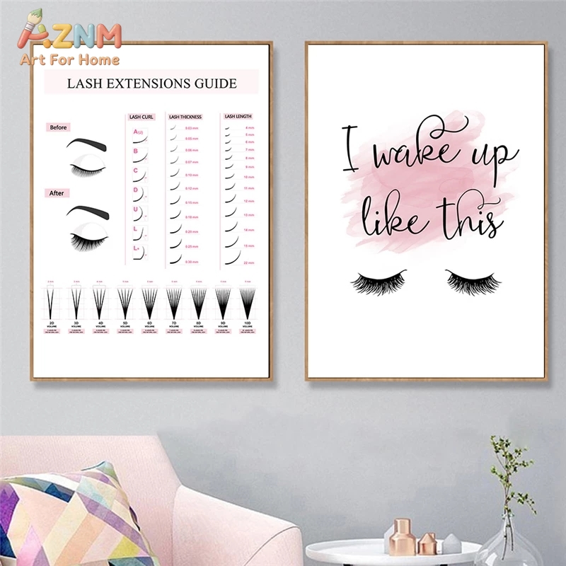AZNM Lash Extensions Guide Can - Makeup Is Beauty Quotes recension och pris