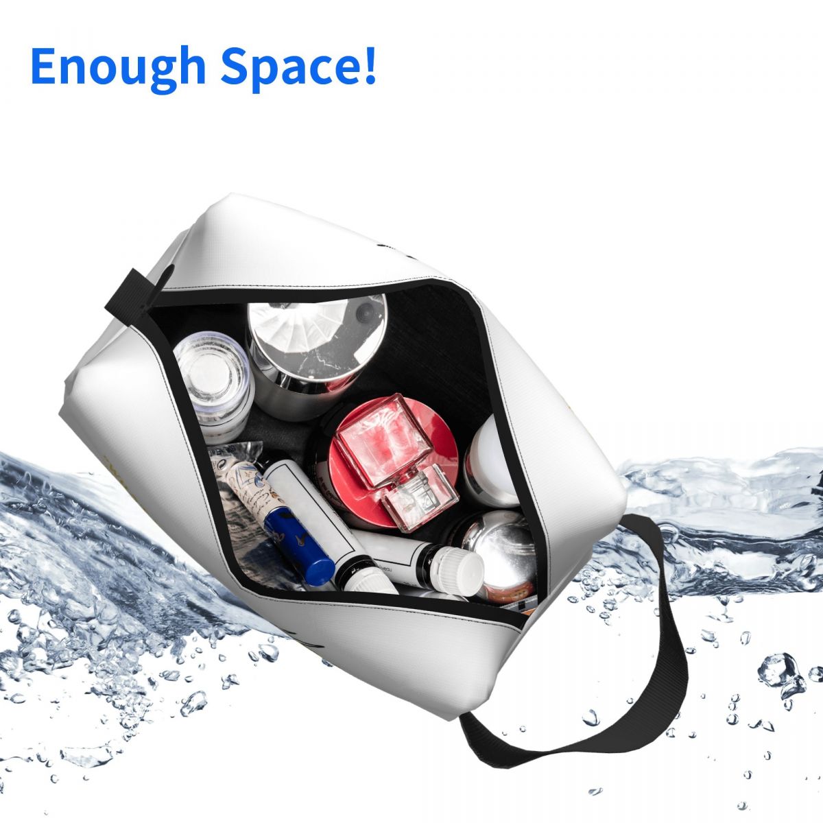 Qibli Quote Makeup Bag Cosmeti - Makeup Is Beauty Quotes recension och pris