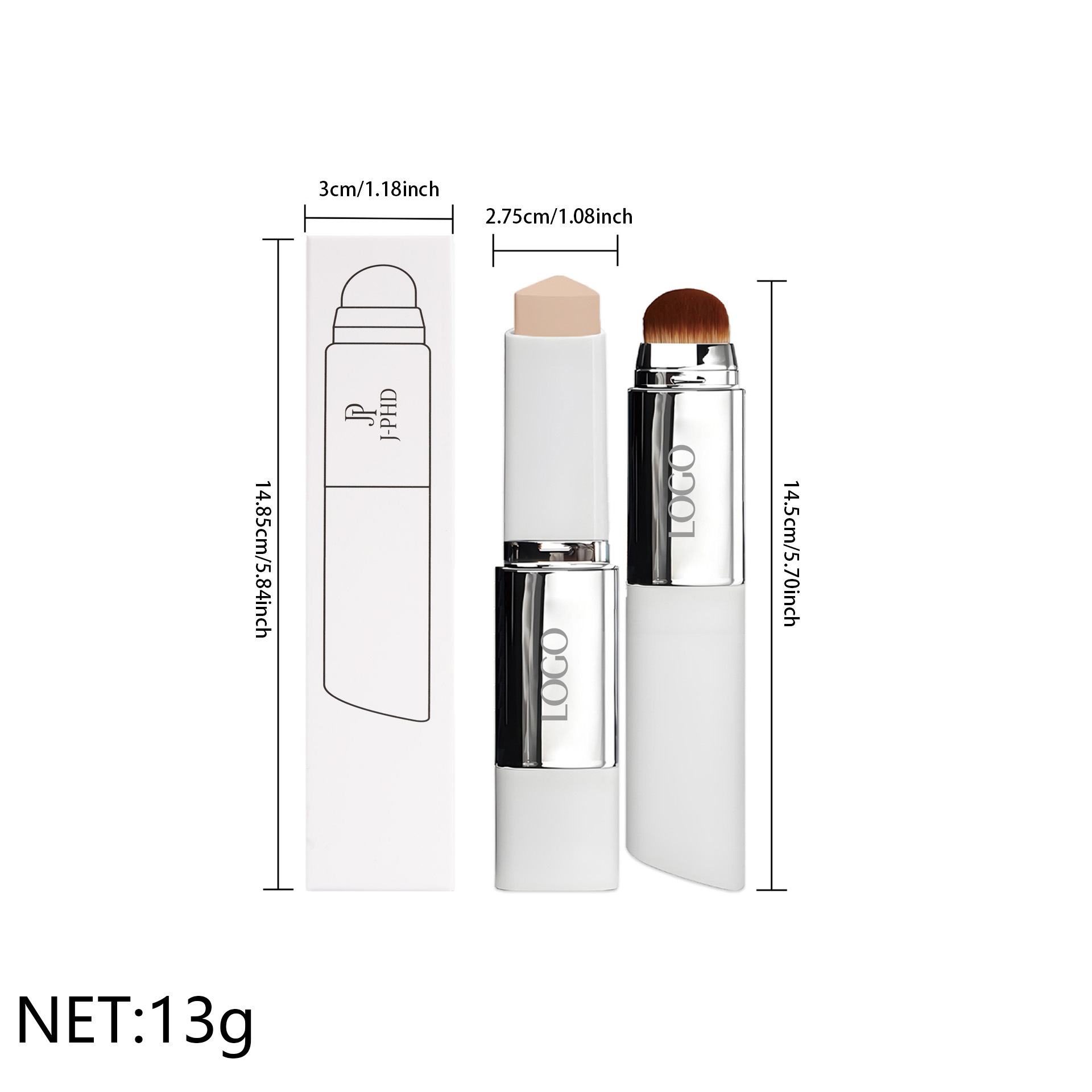 Two-in-one Brush Head Foundati - J Beauty Makeup recension och pris