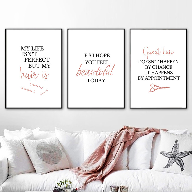 barbershop quote art posters h - Makeup Is Beauty Quotes recension och pris
