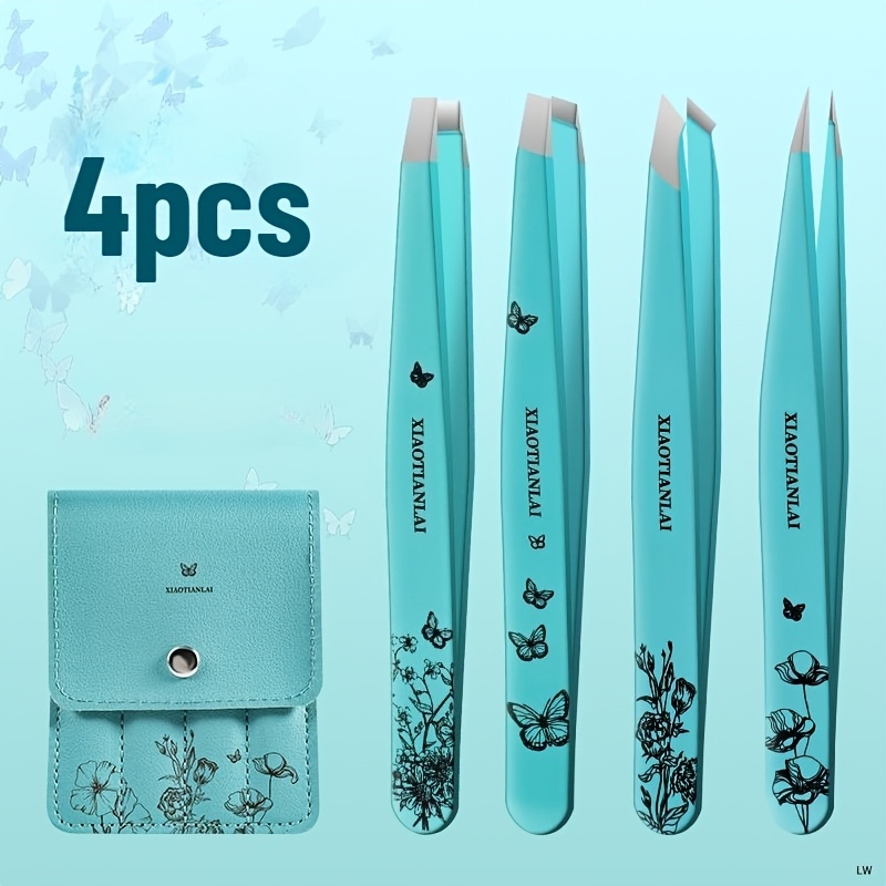 4Pcs Tiffany Blue Butterfly Fl - Beauty Makeup Bag recension och pris