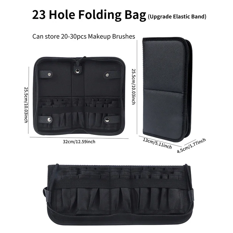 29/23 Holes Foldable Makeup Br - Beauty Makeup Bag recension och pris