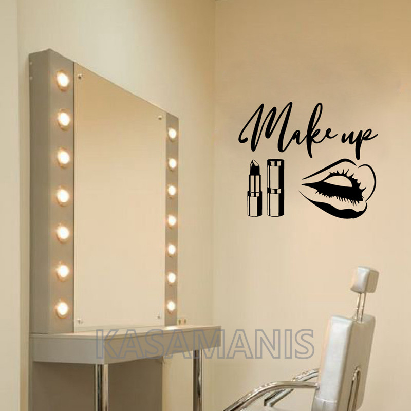 MakeUp Quote Wall Art Decals B - Makeup Is Beauty Quotes recension och pris